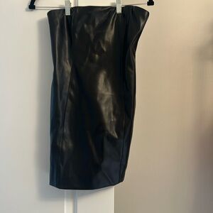 Mini pleather dress. Only worn once!